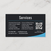 Professional Window Washing Company QR Code Visitenkarte (Rückseite)