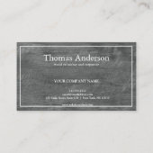 Professional Wood Grain Rustic Carpentry Business Visitenkarte (Rückseite)