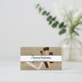 Professional Wood Grain Rustic Carpentry Visitenkarte (Stehend Vorderseite)