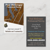 Professional Wood Laminated Flooring Business Card Visitenkarte (Vorne/Hinten)