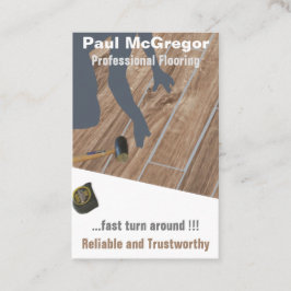 Professional Wood Laminated Flooring Business Card Visitenkarte