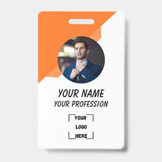 Professional Worker Photo ID Badge Ausweis (Vorderseite)