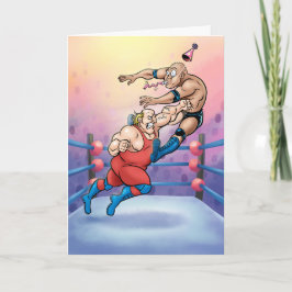 Professional Wrestling Hit Birthday Card Karte