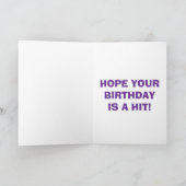 Professional Wrestling Hit Birthday Card Karte (Innenseite)
