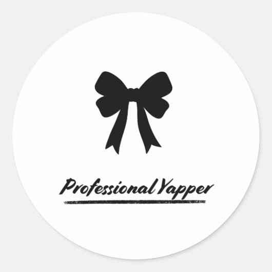 Professional Yapper - Aufkleber (Vorderseite)