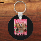 Professional Yapper Cat Funny Oddly Specific Dank  Schlüsselanhänger (Vorderseite)