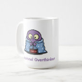 Professionaler Überdenker-Monster-Spaß Kaffeetasse (Vorderseite Links)