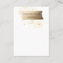 	ProfessionalFaux Gold Minimalistisch Earring Card