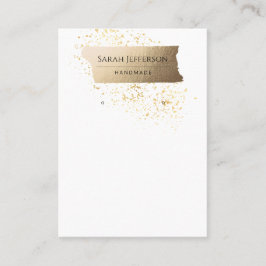 	ProfessionalFaux Gold Minimalistisch Earring Card Visitenkarte