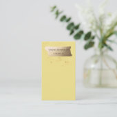 ProfessionalGold Minimalistisch Senf Earring Card Visitenkarte (Stehend Vorderseite)
