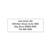 Professional's Name Return Address Phone Number Permastempel (Design)