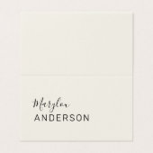 Professioneel - UNISEX Visitenkarten (Außenseite Aufgefaltet)