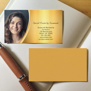 Professionell aufgeweitete Goldene Benutzerdefinie Visitenkarte