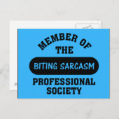 Professionell ausgebildet, um sarkastische Komment Postkarte (Vorne/Hinten)