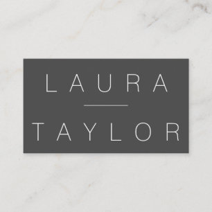 Professionell ausgefeiltes Grau Visitenkarte