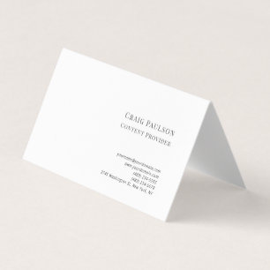 Professionell Blau Weiß Minimalistisch Modern Visitenkarten