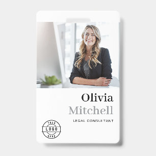 Professionell Chic Mitarbeiterausweis Foto Ausweis