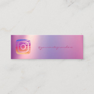 Professionell Einfach Modern, Instagram Social Med Mini Visitenkarte