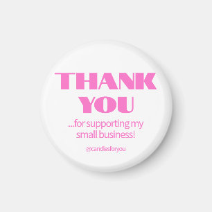 Professionell Einfach Modern Neon Pink Schwarz Magnet