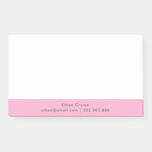 Professionell Einfach Weiß Post-it Klebezettel (Vorderseite)