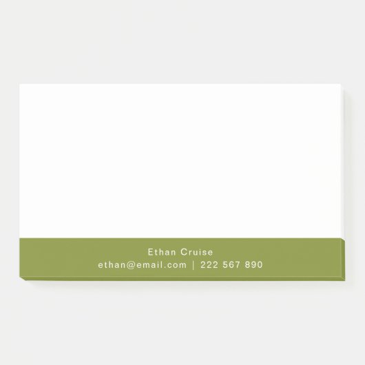 Professionell Einfach Weiß Post-it Klebezettel (Vorderseite)