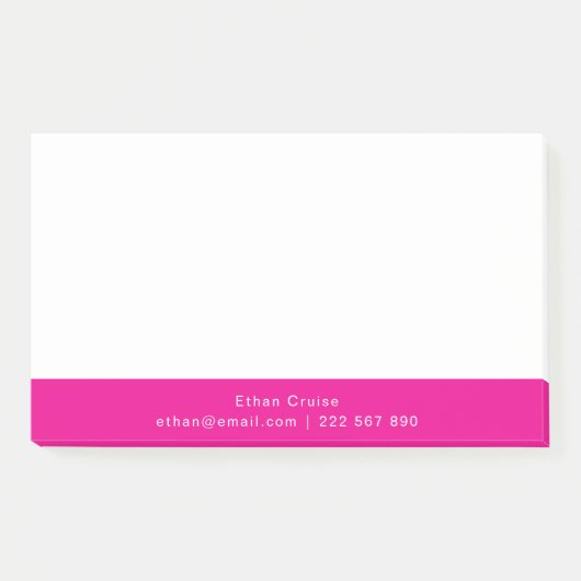 Professionell Einfach Weiß Post-it Klebezettel (Vorderseite)