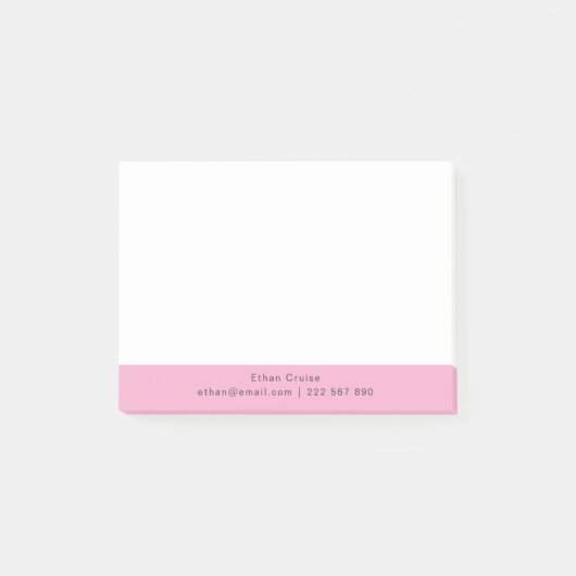 Professionell Einfach Weiß Post-it Klebezettel (Vorderseite)