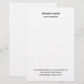 Professionell Einzigartig Klassisch Einfach Briefpapier (Vorne/Hinten)