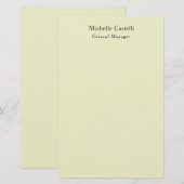 Professionell Einzigartig Klassisch Schlicht Briefpapier (Vorne/Hinten)