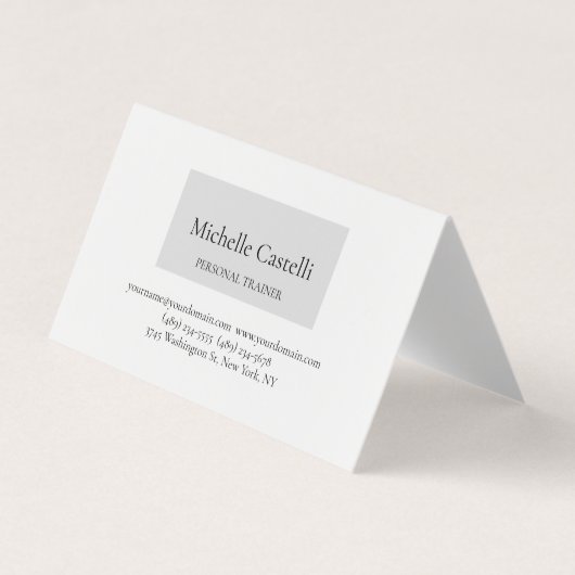 Professionell Einzigartig Minimalistisch Schlicht Visitenkarten (Vorderseite)