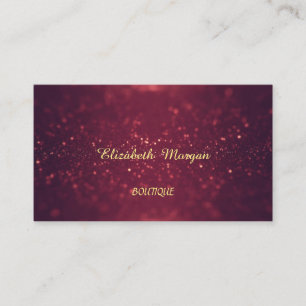 Professionell Elegant Chic, Glitternd, Bokeh Visitenkarte