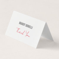 Professionell elegant modern minimalist danke