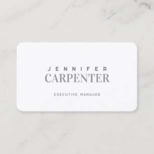 Professionell elegant modern minimalist einfache S Visitenkarte