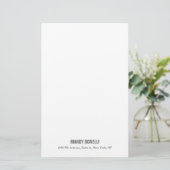 Professionell elegant modern minimalist Namen hinz Briefpapier (Stehend Vorderseite)