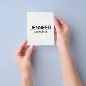 Professionell elegant modern minimalist Namen hinz Flyer (Gruppe)