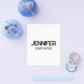 Professionell elegant modern minimalist Namen hinz Flyer (Einzeln)