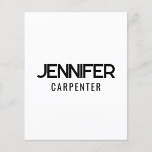 Professionell elegant modern minimalist Namen hinz Flyer
