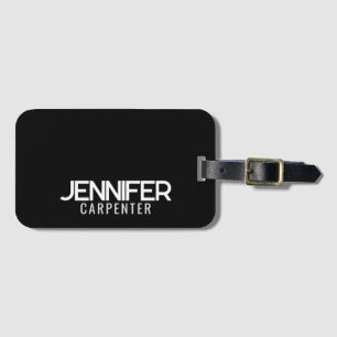 Professionell elegant modern minimalist Namen hinz Gepäckanhänger