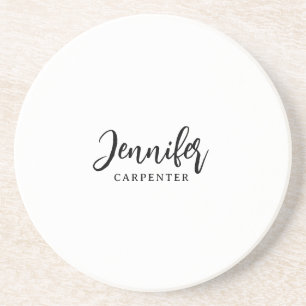 Professionell elegant modern minimalist Namen hinz Getränkeuntersetzer