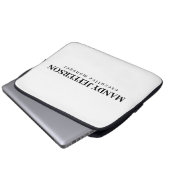 Professionell elegant modern minimalist Namen hinz Laptopschutzhülle (Vorne Knopf)