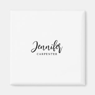 Professionell elegant modern minimalist Namen hinz Magnet