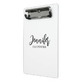 Professionell elegant modern minimalist Namen hinz Mini Klemmbrett (Gewinkelt2)