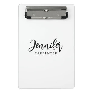 Professionell elegant modern minimalist Namen hinz Mini Klemmbrett