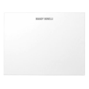 Professionell elegant modern minimalist Namen hinz Notizblock