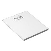Professionell elegant modern minimalist Namen hinz Notizblock (angewinkelt)