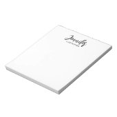 Professionell elegant modern minimalist Namen hinz Notizblock (Rotiert)