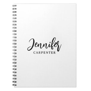 Professionell elegant modern minimalist Namen hinz Notizblock