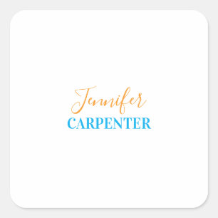 Professionell, elegant, modern, minimalist, schlic quadratischer aufkleber