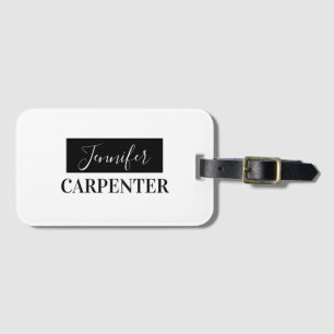 Professionell elegant modern minimalist schlicht gepäckanhänger