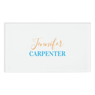 Professionell elegant modern minimalist schlicht namenschild